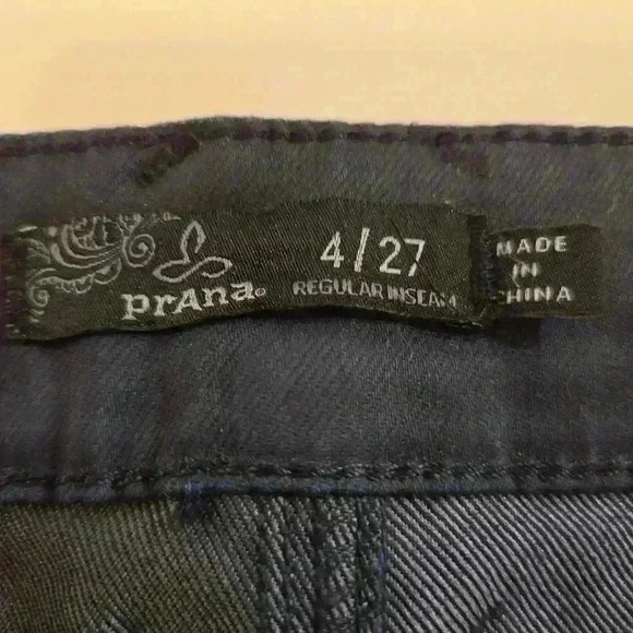Prana Womens Slim Skinny Fit Jeans Stretch Blue Gray Size 4 - Picture 10 of 11